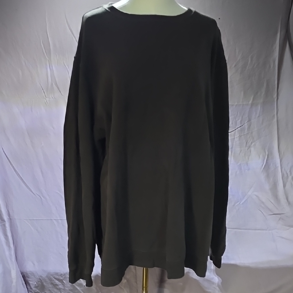 Croft & Barrow Black Textured Pullover Sweatshirt